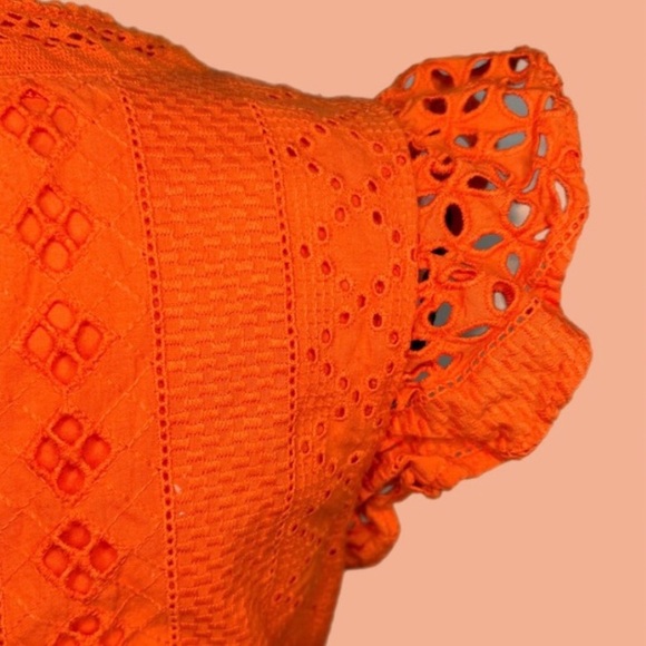 J. Crew All Over Eyelet Wrap Midi Dress - Picture 8 of 9